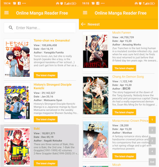 Manga Pembaca Dalam Talian Percuma 