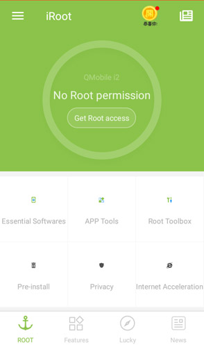 Pengembangan PC Android root iRoot