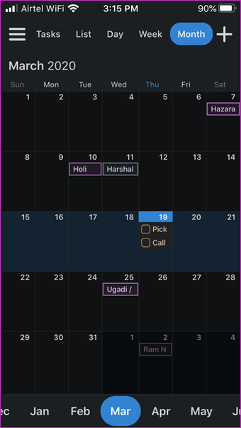 Apple Kalender vs. Kalender 5 5