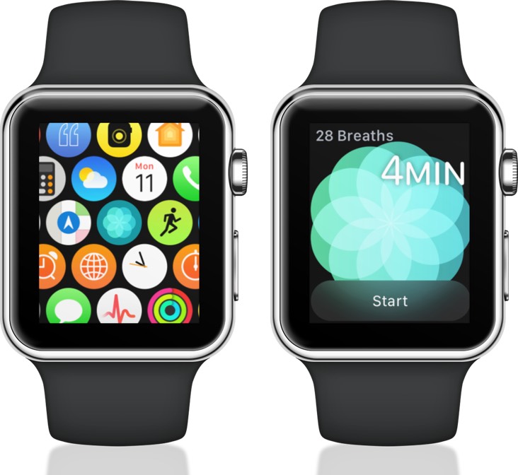 Tukar Waktu Sesi Bernafas aktif Apple Watch