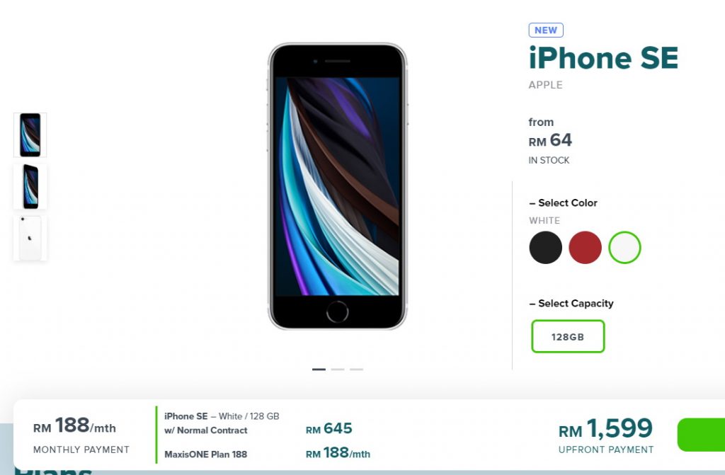 Maxis Zerolution cung cấp iPhone SE 2020 với giá thấp nhất là 64 RM mỗi tháng 2