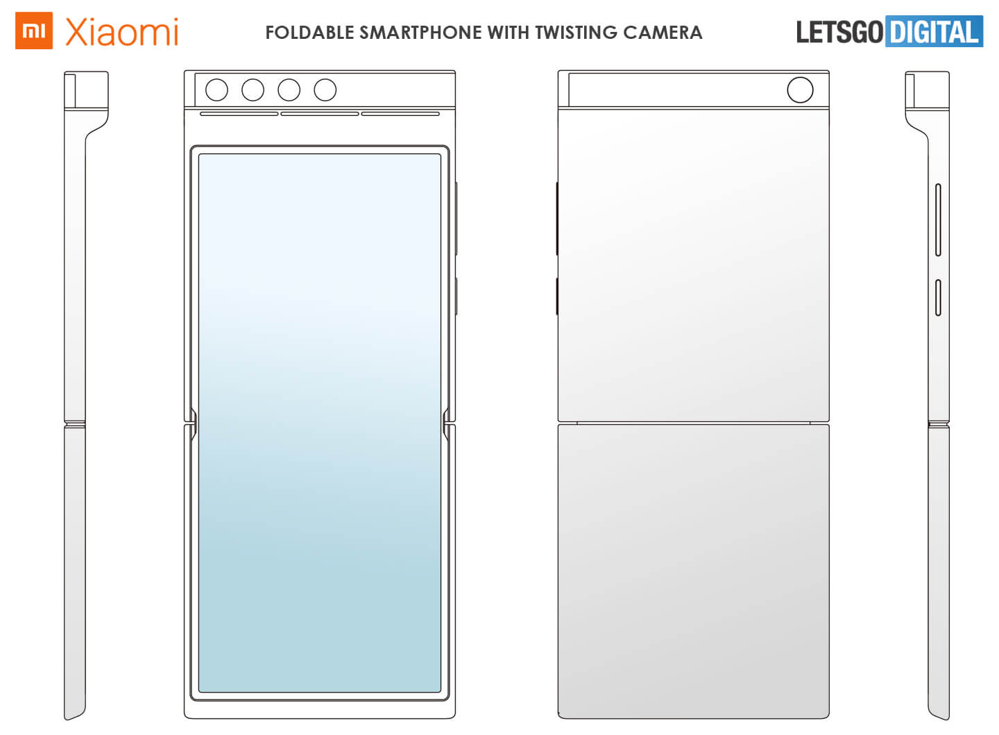Xiaomi patenterade en mussla med en flexibel display och en roterande selfiekamera