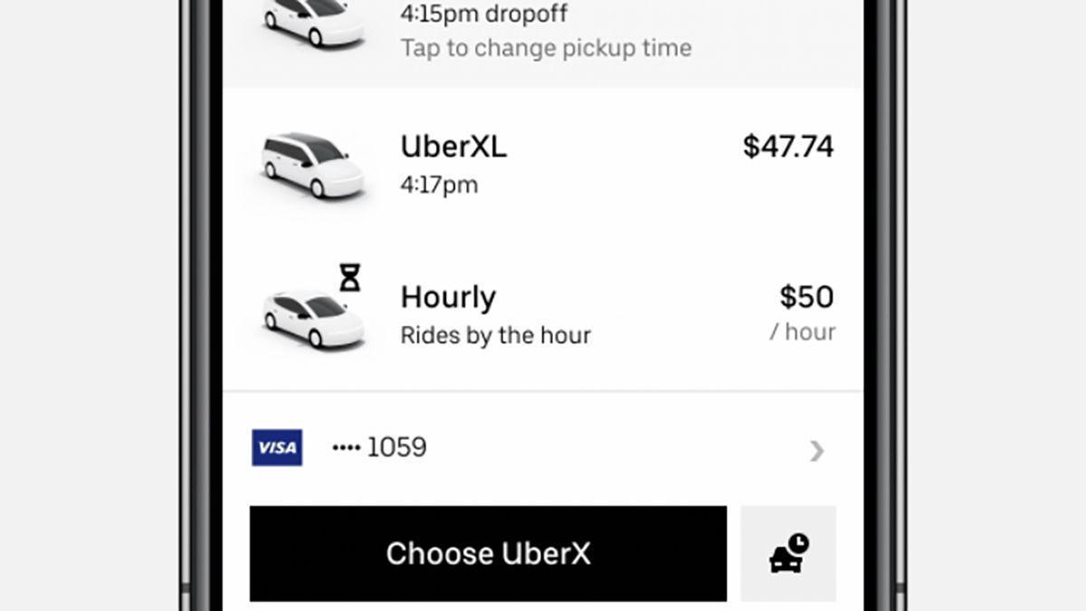 Anda kini boleh menyewa pemandu Uber setiap jam di bandar-bandar terpilih AS