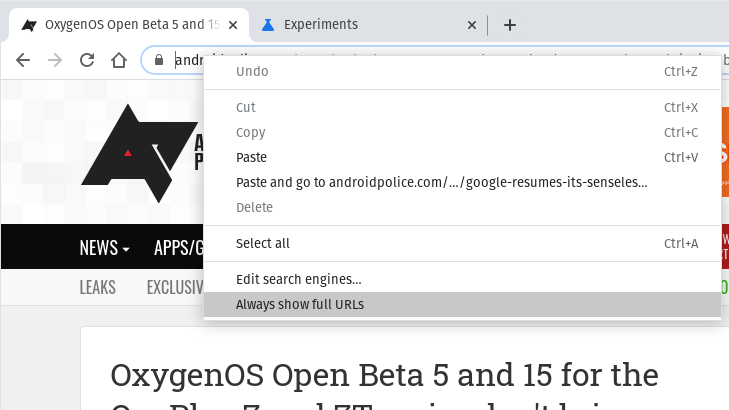 Google mengesahkan percubaan untuk membuang alamat penuh dari bar URL di Chrome, perincian mekanisme penyisihan 1