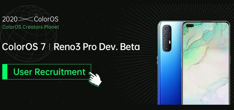 Oppo Reno3 Pro ColorOS 7 Developer Beta program kick-starts