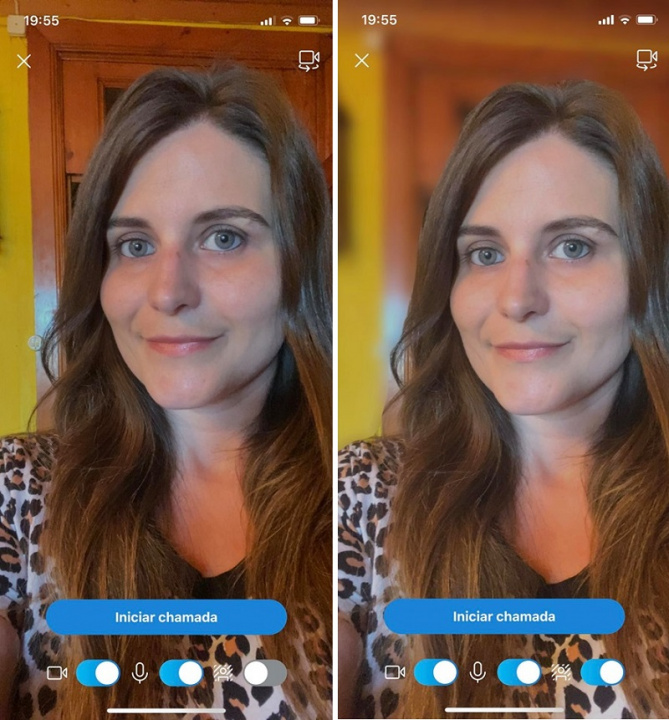 Skype untuk iOS juga membolehkan anda mengaburkan latar belakang dalam panggilan video 3