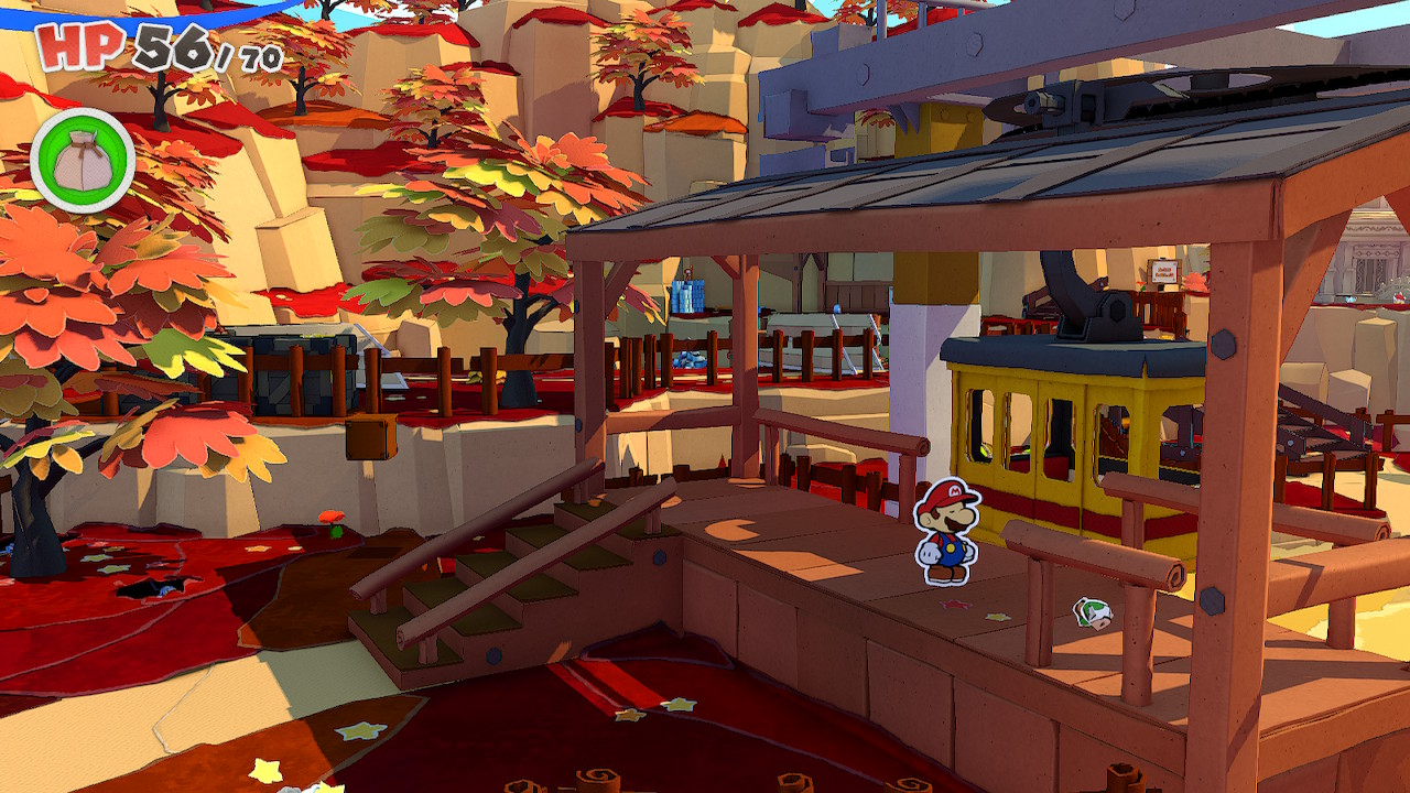 Paper Mario: Raja Origami - Mencapai Kuil Air |  Perjalanan Gunung Autumn