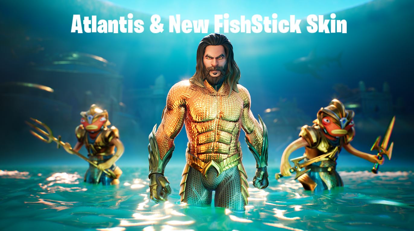 Fortnite Lokasi Peta Aquaman Atlantis & Gaya Kulit Tongkat Ikan Baru Diusik