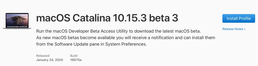 macOS Catalina 10.15.3 Beta 3 Teraz k Dispozícii pre Vývojárov 1