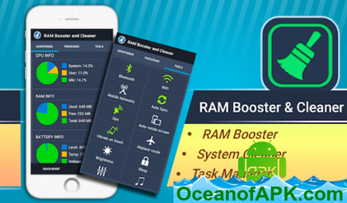 RAM Booster and Cleaner v1.1 [Ads-Free] APK na stiahnutie zadarmo 213