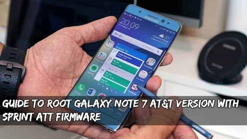 Sprievodca rootom Galaxy Note 7 Verzia AT&T s firmvérom Sprint ATT 21