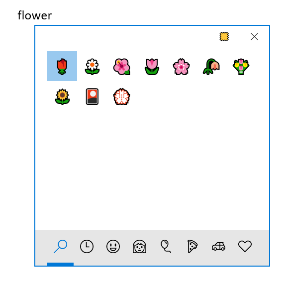 Zadajte kvetinové symboly pomocou Windows Klávesnica Emoji