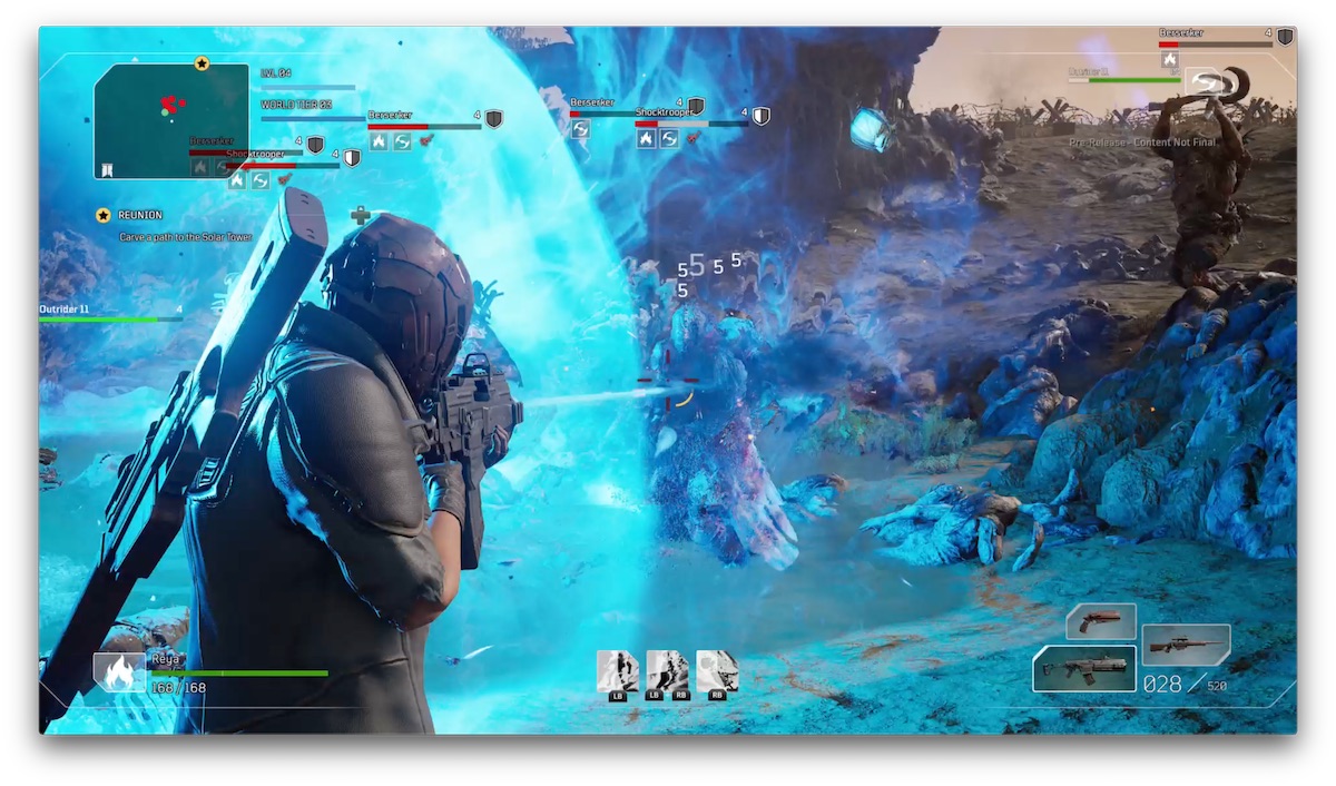 outriders hra ľudia môžu lietať pc screenshot demo
