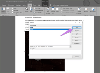 Zmena veľkosti všetkých obrázkov v programe Microsoft Word 7