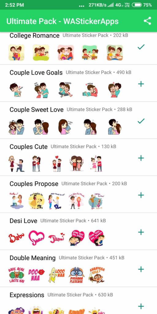 Stiahnite si Whatsapp Stickers APK With All Stickers 3