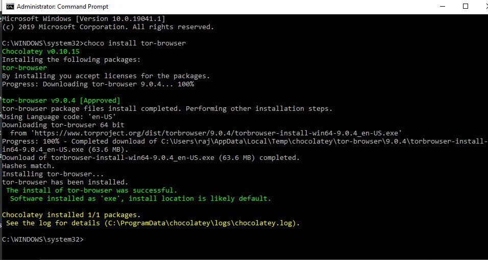 Ako nainštalovať Tor prehliadač na Ubuntu Windows pomocou Choco Chocolatey 281