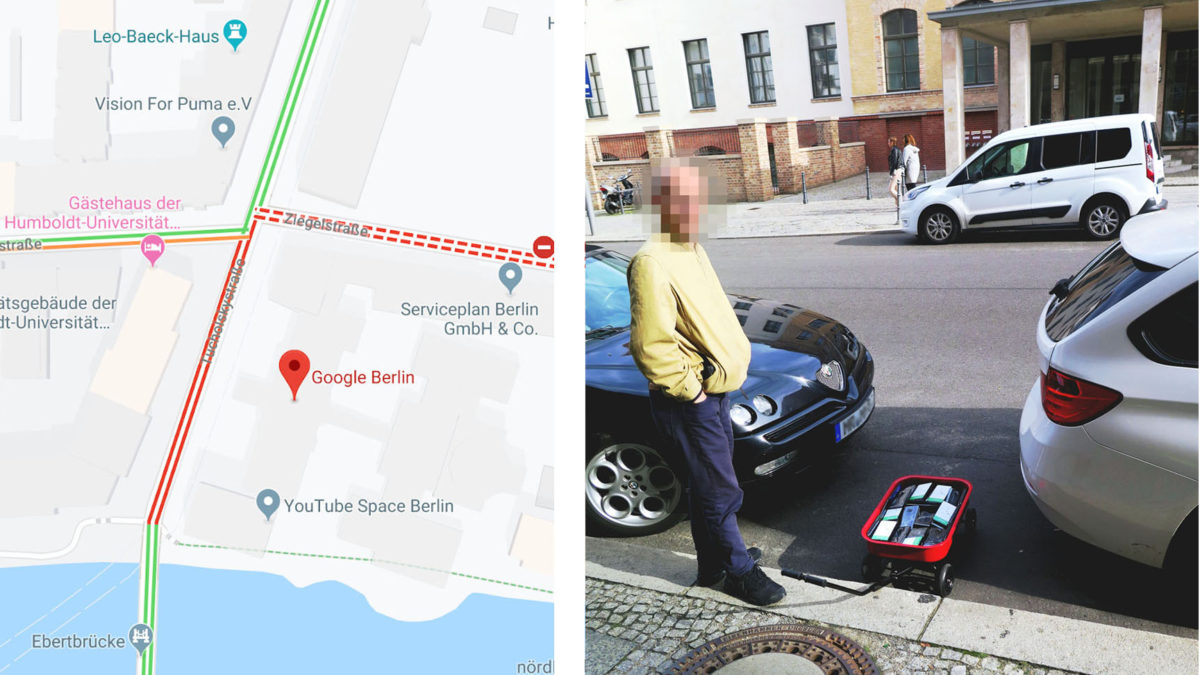 Chlap vzal okolo 99 telefónov, aby v Mapách Google vytvoril dopravné zápchy (aktualizované) 231
