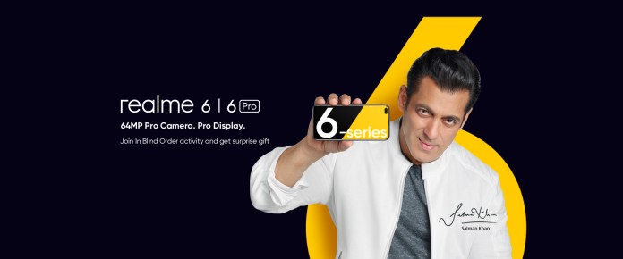 Realm 6 a Realme 6 Pro spustenie 5. marca; má 64 MP Quad kamery a Dual punch-hole selfie fotoaparáty 78