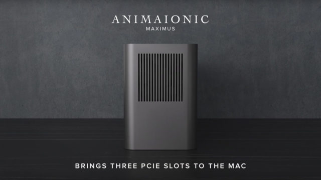 Kickstarter ANIMAIONIC MAXIMUS - pridajte do počítača Mac tri sloty PCIe 3