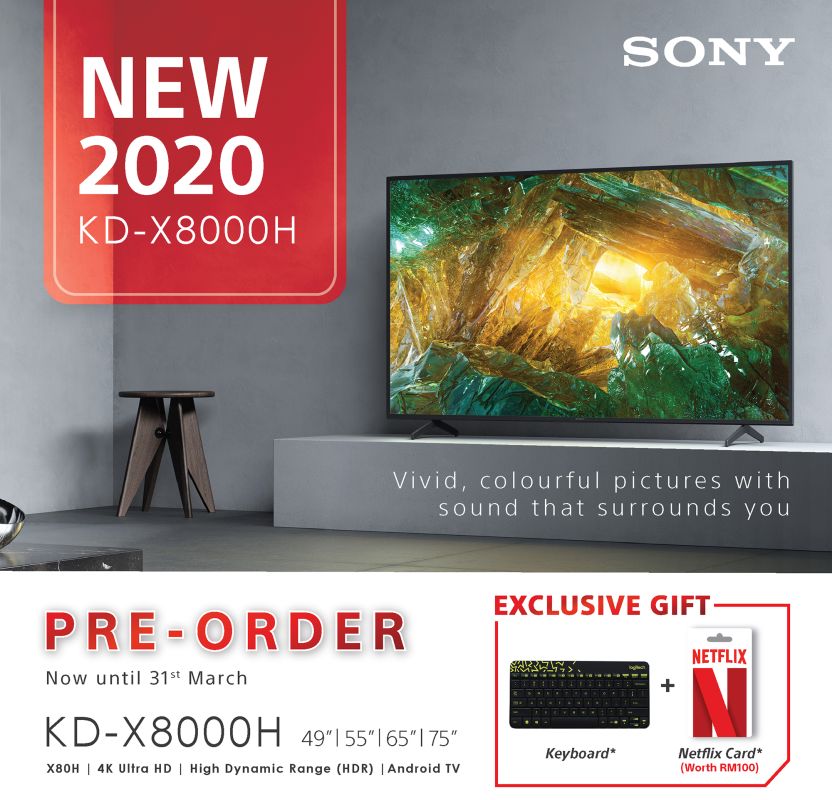 Rad televízorov Sony BRAVIA X80H 4K LED je teraz k dispozícii na objednávku; Začína sa od RM3099 2