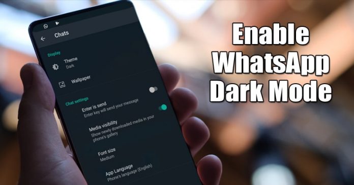 Ako povoliť temný režim v WhatsApp pre Android práve teraz 220