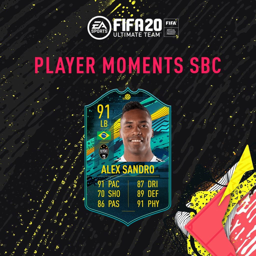 FIFA 20: Oznamuje sa karta Hráčove momenty Alexa Sandra 1