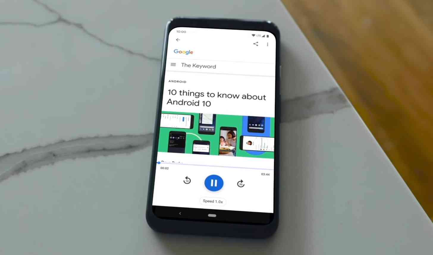 Google Assistant teraz môžu nahlas čítať webové stránky v systéme Android 235