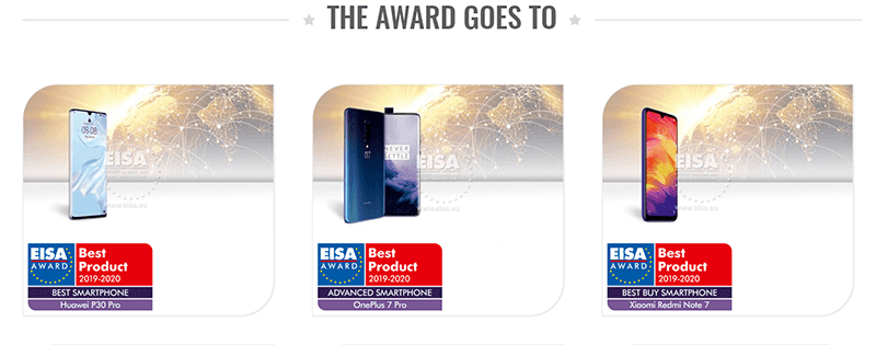 Huawei, HONOR, OnePlus a Xiaomi vyhrávajú veľké ceny na EISA Mobile Awards 187