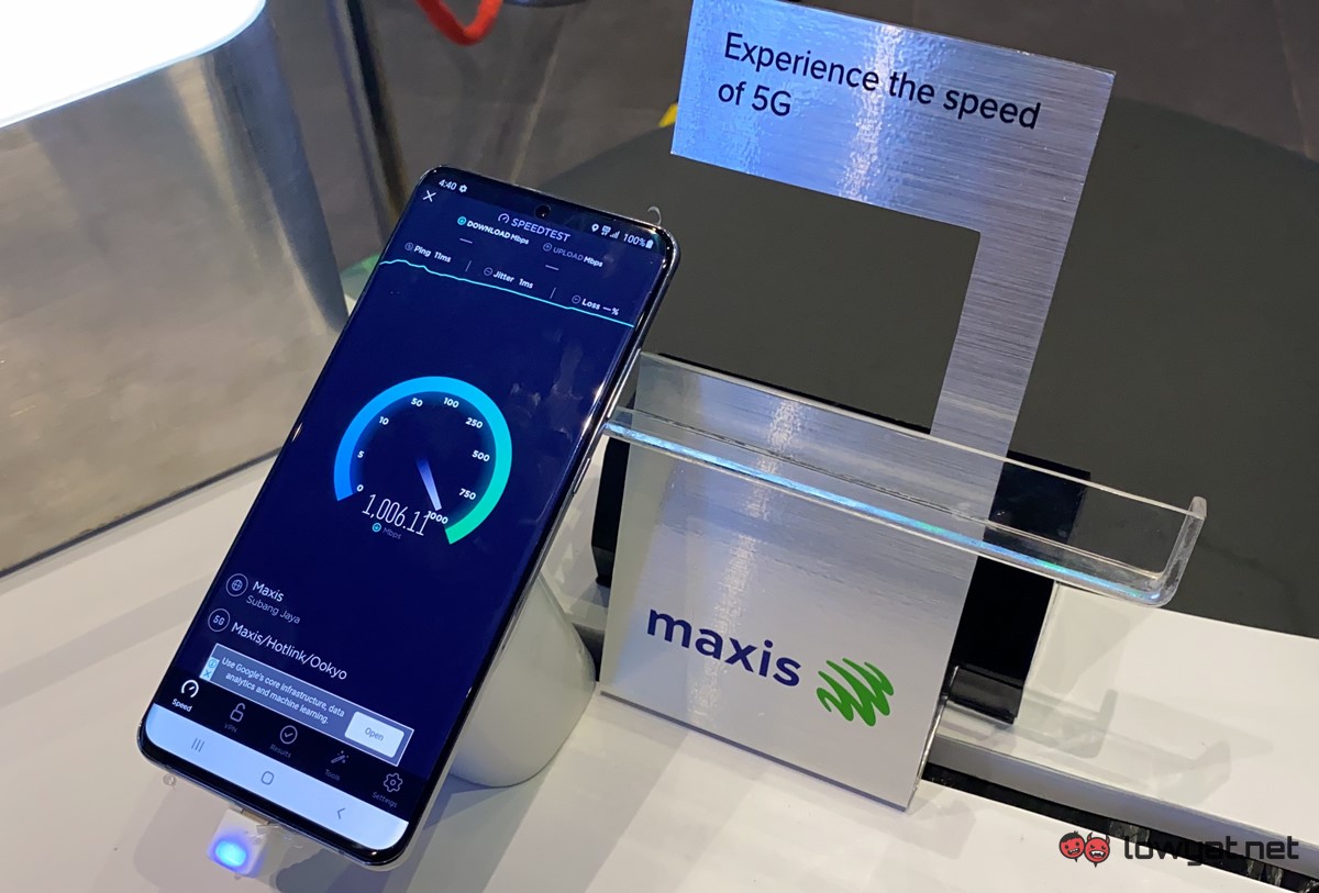 Maxis Nastaviť živú 5G sieť pre Samsung Galaxy S20 Ultra Showcase: Tu je výsledok testu rýchlosti 151