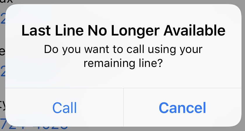 Oprava: Chyba „Posledná linka už nie je k dispozícii“ v iPhone 107