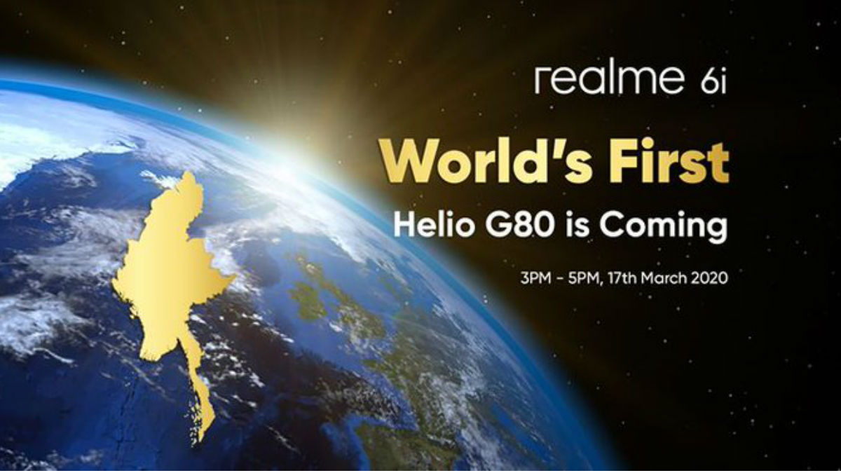 Realme 6i S MediaTek Helio G80 SoC Príchod 17. marca