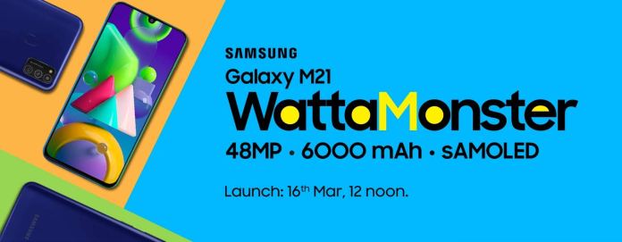Samsung Galaxy M21 bude uvedený na trh 16. marca v Indii; kľúčové špecifikácie a dizajn zverejnené v oficiálnych omietkach 41