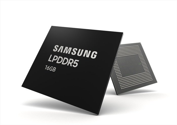 Spoločnosť Samsung začína hromadnú výrobu 16 GB LPDDR5 DRAM pre smartphones 270