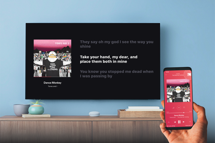 Texty spoločnosti Deezer týkajúce sa integrácie zariadenia Chromecast premenia váš salónik na karaoke miestnosť 523
