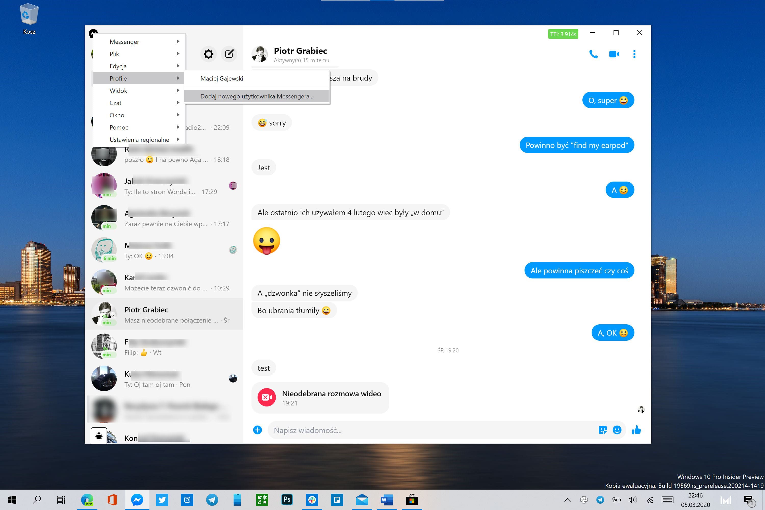 Zdieľajte Messenger na Windows 10. Čoskoro aplikácia spracuje mnoho účtov 122