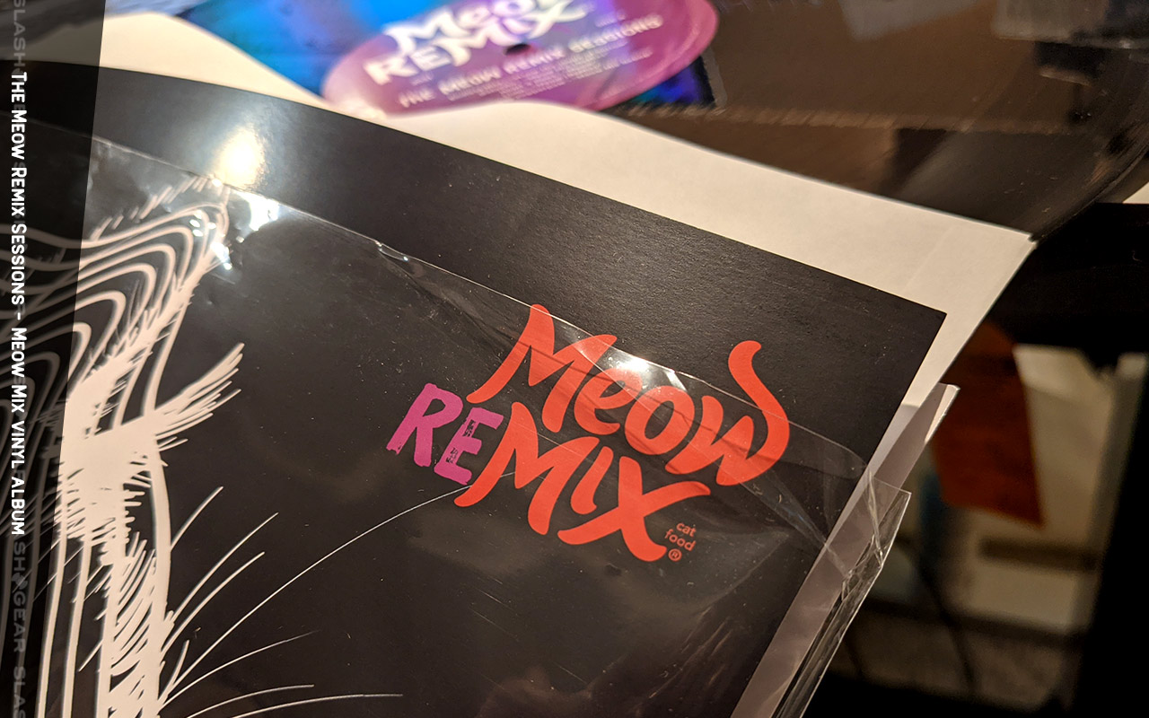 Praktický vinylový album Meow Mix „Meow Remix Sessions“