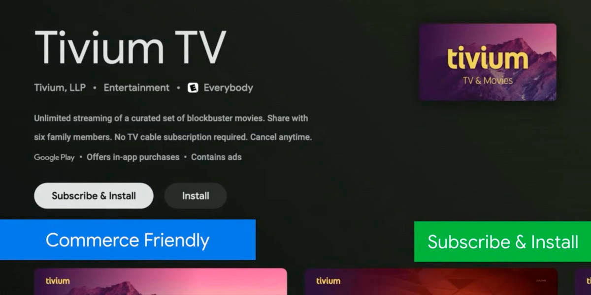 jednoduché predplatné Android TV