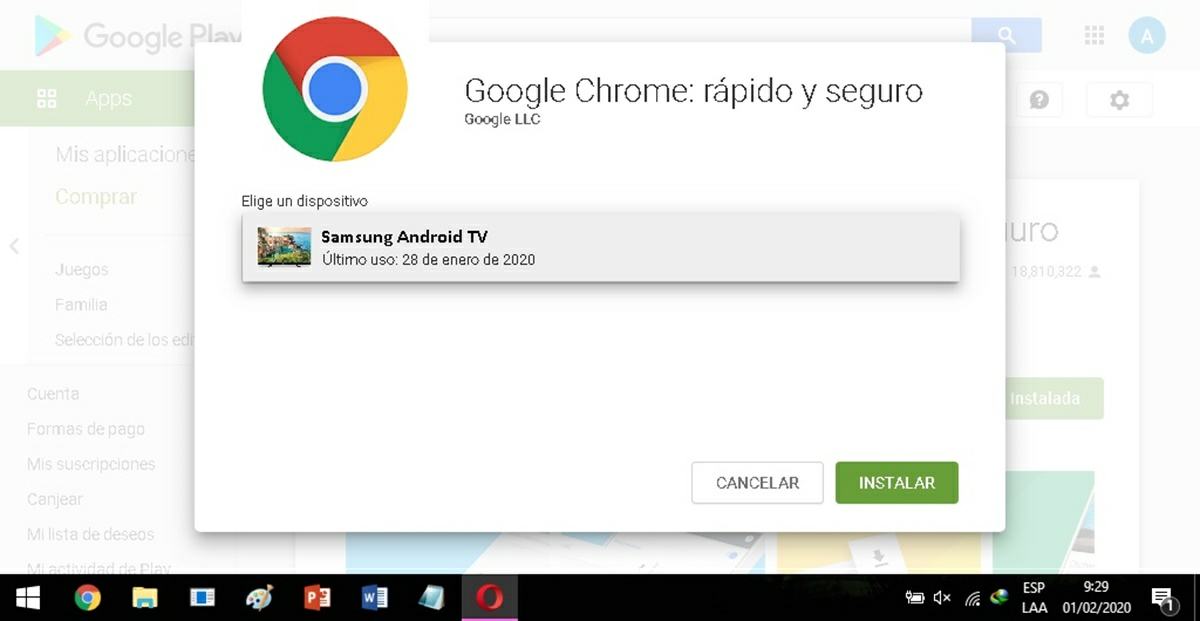nainštalovať Chrome Android tv s PC