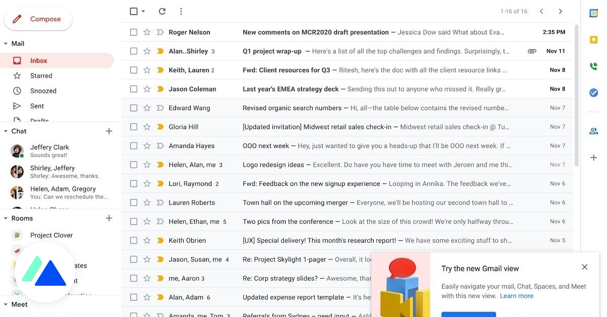 Gmail: objavte nové rozhranie so službami Google Chat, Meet, Spaces… 80