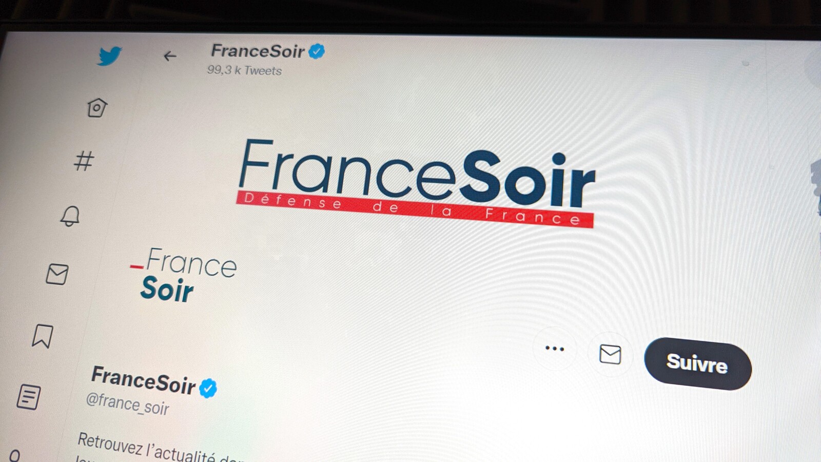 France Soir twitter © Clubic