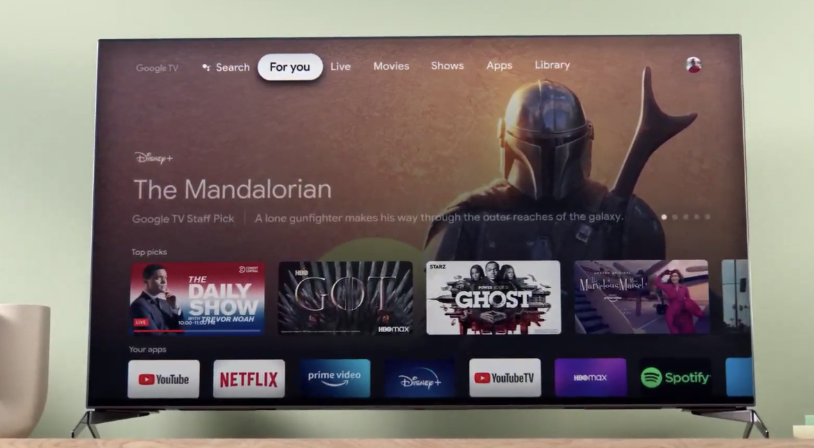 Google TV sur Chromecast 2020