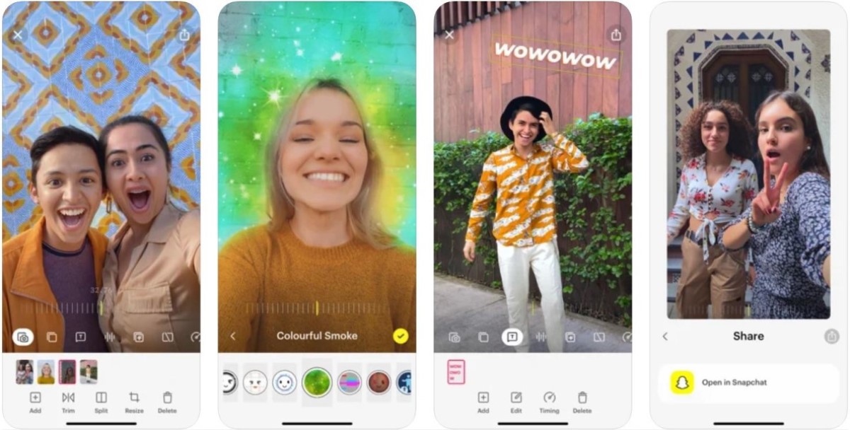 Snapchat story studio app